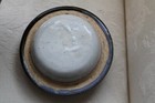 Vtg Stoneware Art Pottery Blue Glazed Teapot Kettle ? signature on side NOS — photo 8