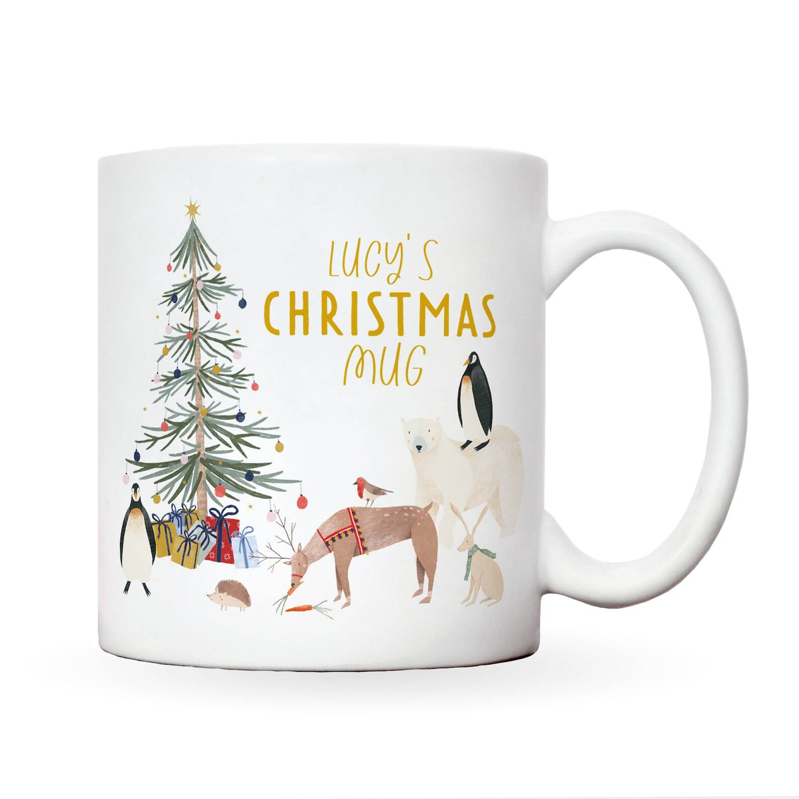 Custom Personalized Christmas Mug Holiday Stocking Stuffer Gift