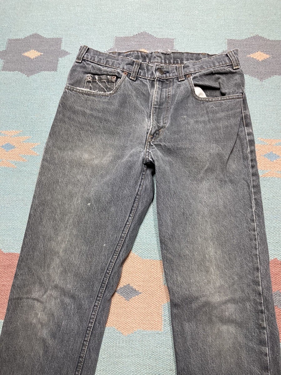 Vintage Levi's 40505 0259 jeans straight baggy faded black Vintage Levi's 40505 0259 jeans straight baggy faded black