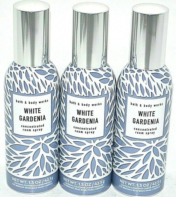 BATH AND BODY WORKS WHITE GARDENIA CONCENTRATED ROOM SPRAY (SET OF 3