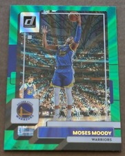 2022-23 Donruss Basketball MOSES MOODY Green Laser Parallel #180 Warriors
