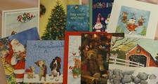 Assorted Christmas Lot Of 10 Greeting Cards w/ Envelopes