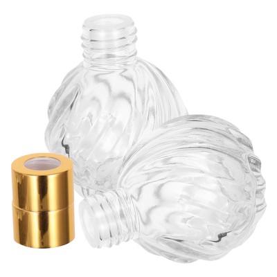  2 Pcs Retro Aromatherapy Flasche Dekorative Reed-Diffusorflaschen Aus Glas