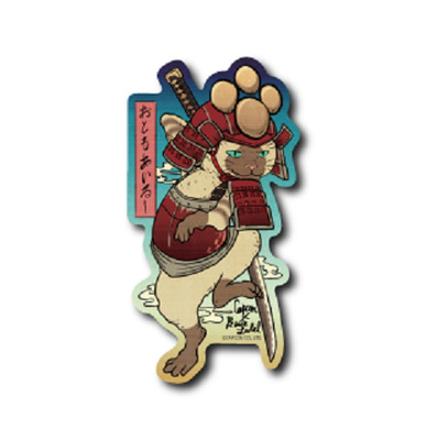 B Side Label Sticker Capcom Monster Hunter Ukiyo E Felyne Japan New Ebay