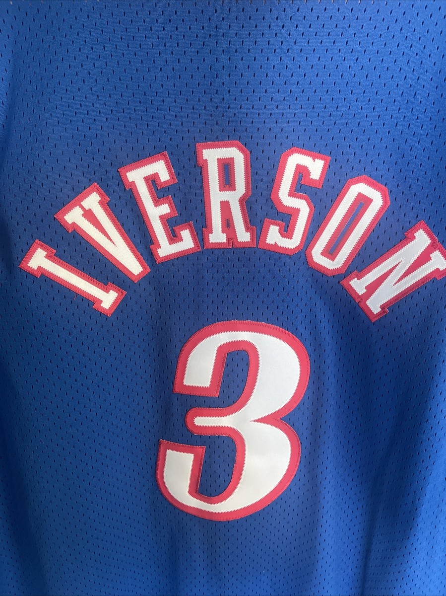 NBA SWNGMN JERSEY PHILADELPHIA 76ERS SIXERS ALLEN IVERSON #3