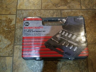 BRAND NEW Napa Evercraft SAE 3/8'' Drive 13 Pc. SOCKET SET
