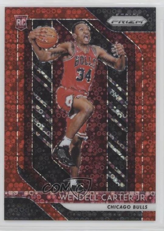 2018-19 Panini Prizm Fast Break Red 76/125 Wendell Carter Jr #80 Rookie RC 14cm