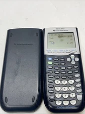 Texas Instruments TI-84 Black/Yellow WORKING, Damaged Screen / No Battery Cover