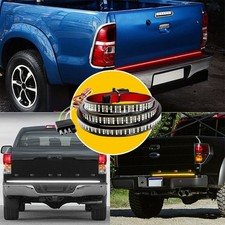 LED Tailgate Light Bar 60" Triple Row 5-Function Strip for Pickup Trailer SUV