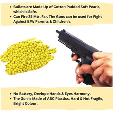 Toy Mouser Gun Free 8 Reusable BB Bullets Complete Mouser Air Pistol.