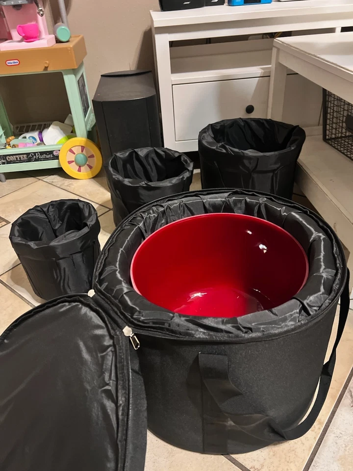 Conjunto completo de tigela de canto com martelo e almofada ~ Om Mani para meditação - Imagem 2 de 4