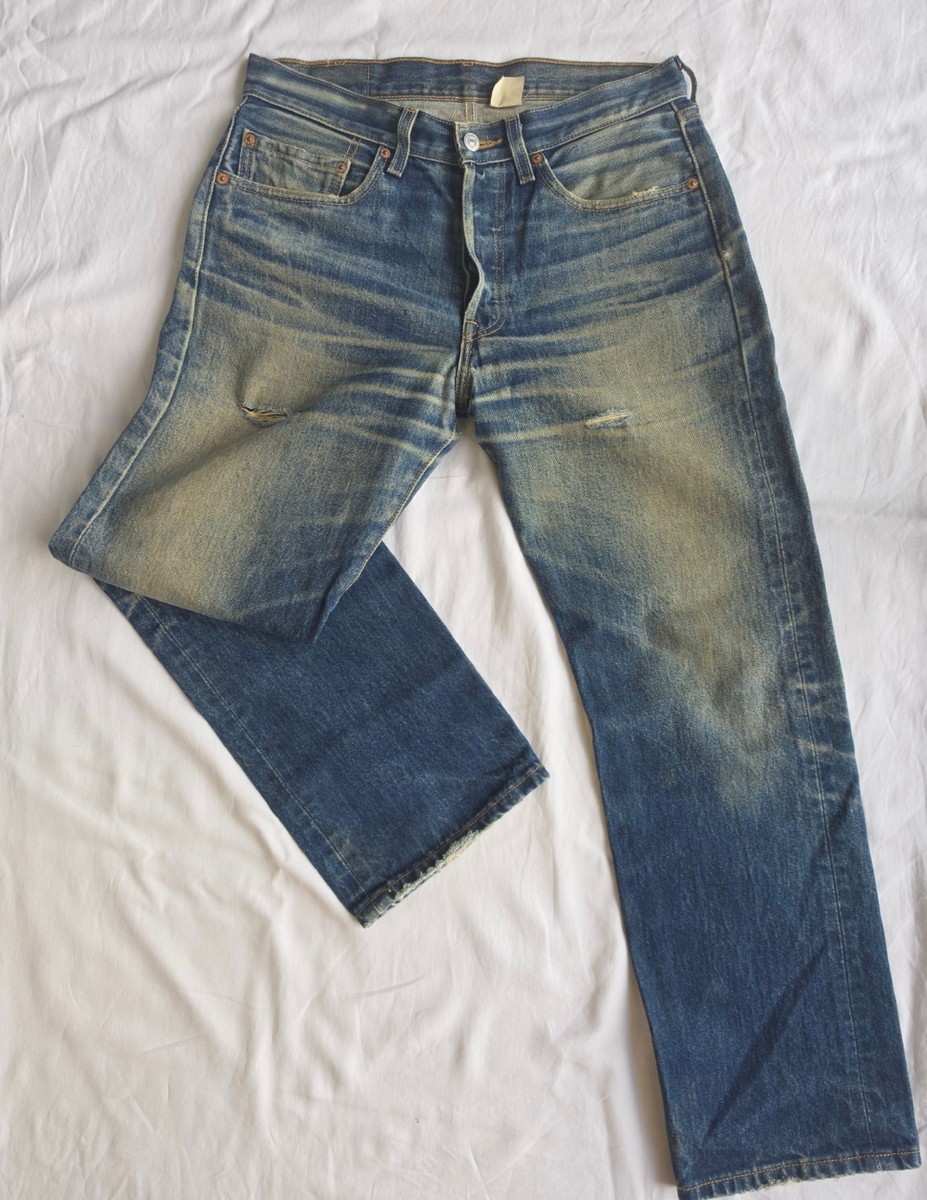 Vintage Levi's 501 – Incredible Whiskers & Fades / W32 L29(actual