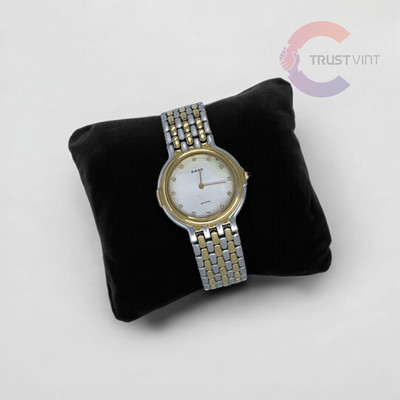 Rado 121.9596.2 Women's Gold Dial Two Tone Stainless Steel Quartz Watch Used