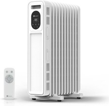 2300W Oil Filled Radiator with Remote Control, 11 Fins, Digital Thermostat, Adju