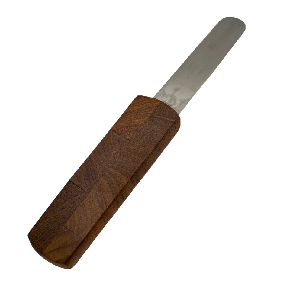 Tabla de cortar y cuchillo MCM de colección Dansk Jens Quistgaard teca piruleta madera queso Foto 4 de 4