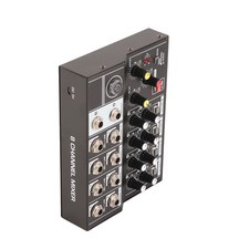 Q48 Portable 8‑Channel Stereo Sound Mixer Karaoke Microphone Amplifier Con