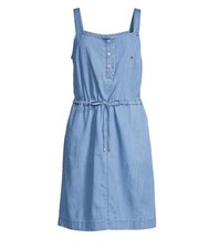 Tommy Jeans Sz Medium Chambray Shirtdress Soft Casual Summer Lightweight EUC
