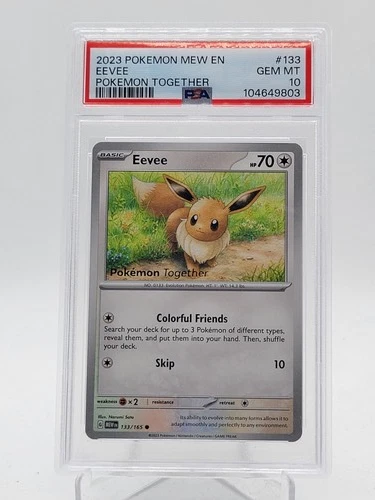 EEVEE 2023 POKEMON 151 POKEMON TOGETHER #133 PSA 10 Q3963