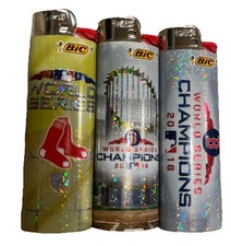 Set of 3 Boston Red Sox 2018 Officially License Championship Bic Lighers NEW