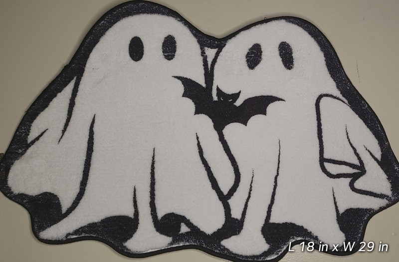 TRICK OR TREAT GHOST Super Soft / Plush Fluffy Area Tuft Rug