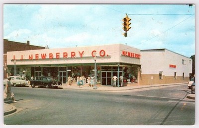 1950's J.J. NEWBERRY CO STORE POCOMOKE CITY MARYLAND MD VINTAGE POSTCARD