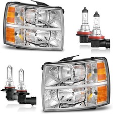 Headlights Assembly for 2007-2013 Chevy Silverado 1500 for 07-14 Silverado 2500H