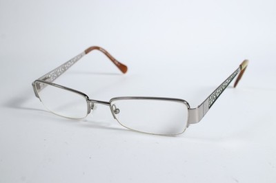Max Co Brille 1011 Damen Silber Halbrand Metall Eyewear Brille Brillengestell