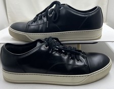 Lanvin Men  s Low Top Black Leather Sneakers Size Portugal Exc Cond