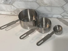 RSVP Endurance Stainless Steel Measuring Cups Set of 3 In Between Sizes 👀