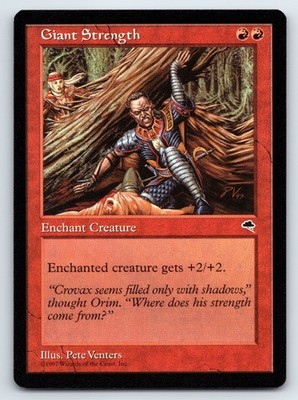 MTG Giant Strength Normal C Tempest (TMP) 178 NM Magic