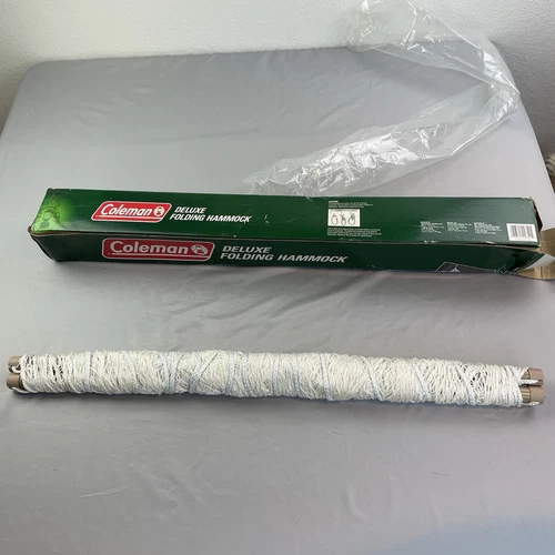 Hamaca de red plegable Coleman Deluxe de colección 8 pies de largo ligera y fuerte nueva de colección - Imagen 6 de 9
