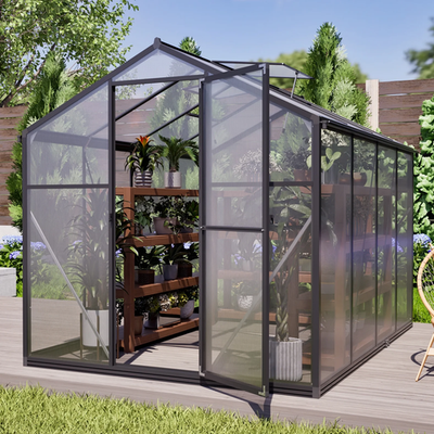 #ad #ad Outdoor 6#x27;X8#x27; Wall In Greenhouse Polycarbonate Aluminum Plant Patio Grow House G $428.54