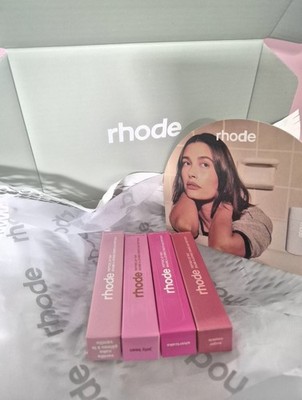 Rhode Peptide Lip Tint Bundle of 4   Full Size NIB Sealed Gift Set US