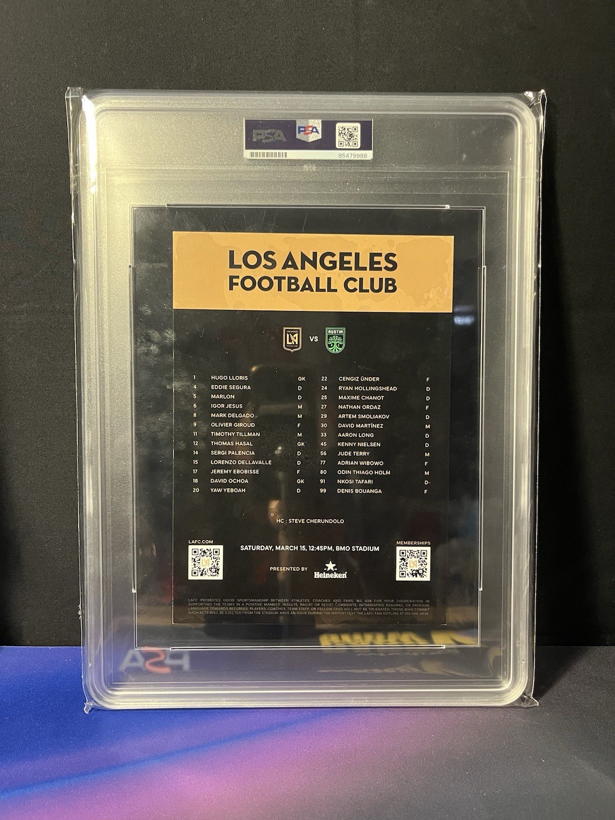 PSA AUTHENTICATED Paul Pogba Auto 1/1 (SIGNED ON HIS BIRTHDAY IN LA 3/15/25) view 2