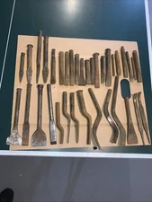 (35) Vintage Cold  Chisels Lead Caulking Masonry Blacksmith Plumbing