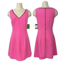 Lilly Pulitzer Monica Dress Sunkissed Pink Embellished V-Neck 10 NWT