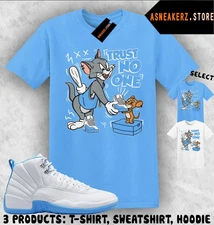 Shirt Match AJ 12 Melo 2025 Sneaker Matching Trust No One Cat And Mouse T-Shirt
