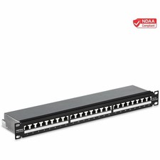 TRENDnet 24-Port Cat6A Shielded 1U Rack-mountable Patch Panel TC-P24C6AS