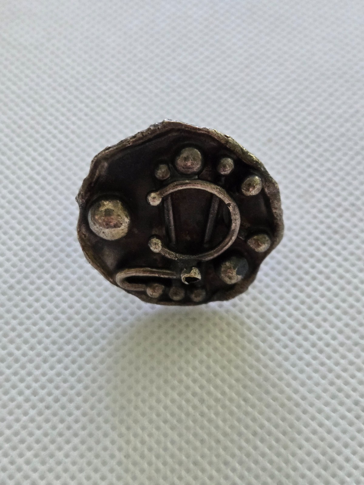 Artisan Brutalist Circular Ring - image 1