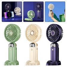 Mini Hand-held Fan Portable Folding Desk Fan Cooler Cooling USB Rechargeable OY