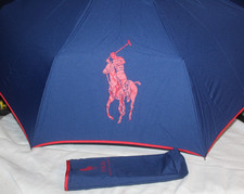 New Polo Ralph Lauren Umbrella Horse and Rider Polo Player