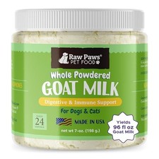Raw Paws Whole Goat Milk Powder for Dogs  Cats, 7-oz - Powdered Goat Milk Dog
