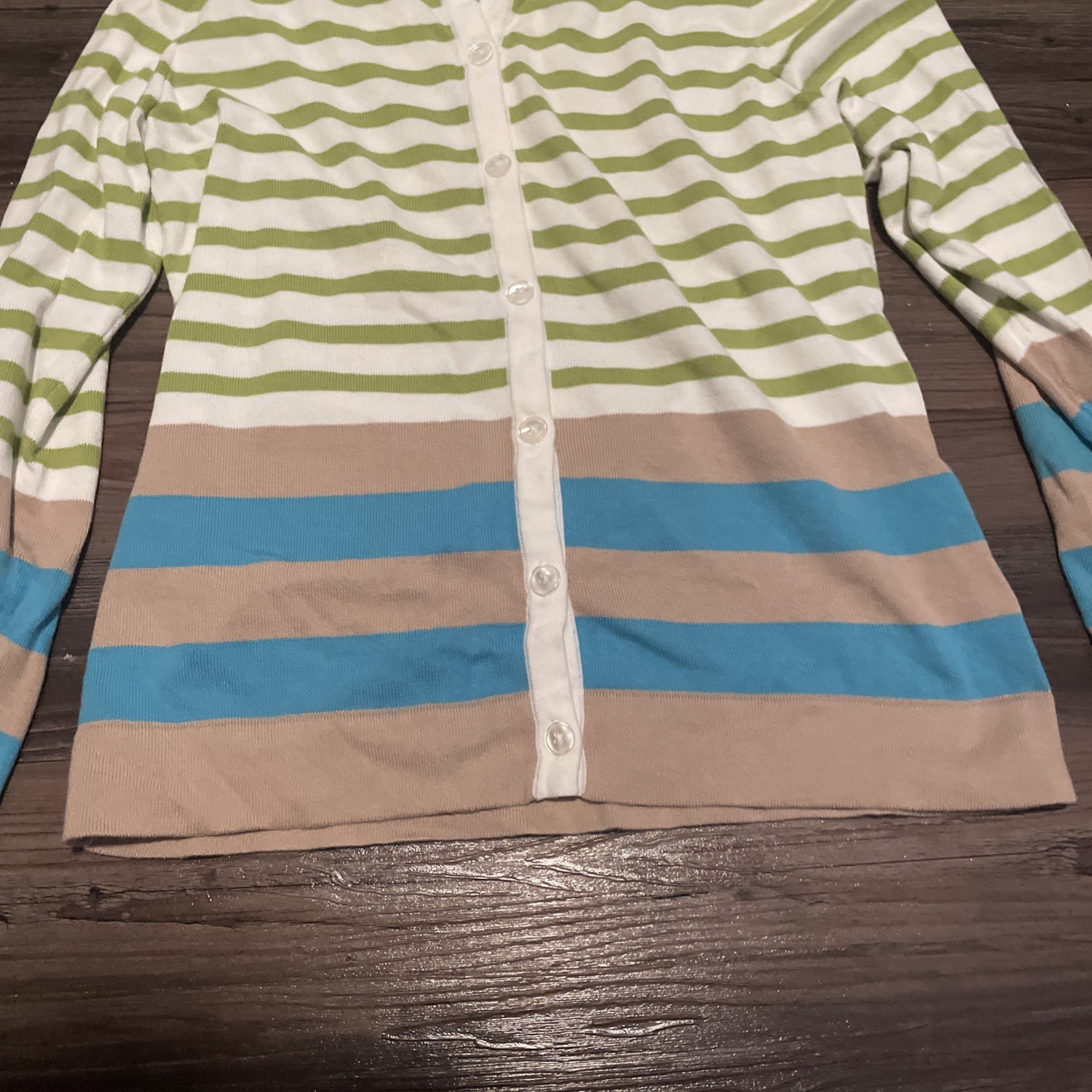 PENDLETON Women's Medium Button Down Striped Card… - image 4