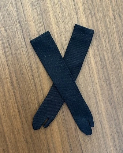 Vintage Barbie Long Black Gloves for Solo In The Spotlight Career Girl 1960s