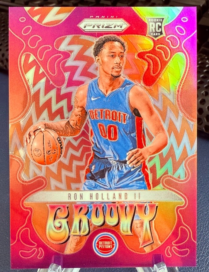 Ron Holland II 2024-25 Panini Prizm Groovy Case Hit SSP RC #13