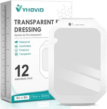 Transparent Film Dressing 6'' x 8'' Box 6'' x 8''(12 PCS) 