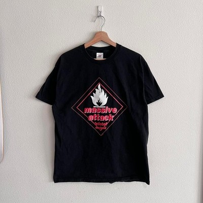 Vintage Massive Attack Electronic Y2K Black Faded Aphex Twin Mazzy Star Size L