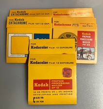 Lot of 6 Kodak Processing Mailer Envelopes - KODACHROME - KODACOLOR - EKTACHROME