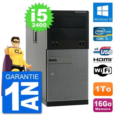 PC Dell 3010 MT I5-2400 RAM 16GB Festplatte 1TB HDMI Windows 10 Wifi