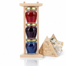 FOODOKO FINEST Honig Geschenkset Akazienhonig 3x110g Erdbeere Blaubeer Spirulina